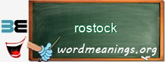 WordMeaning blackboard for rostock